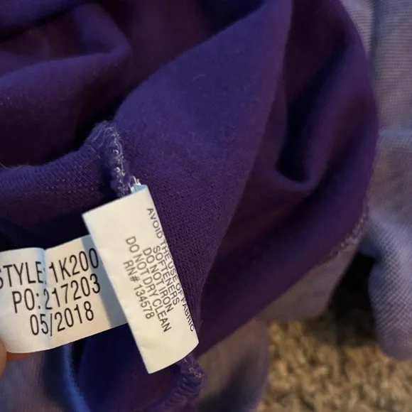 Vineyard Vines Women’s Saltwater Quarter Zip-Up Royal Purple Pullover Size XS - Picture 5 of 8